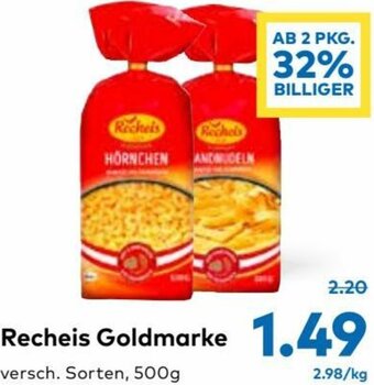 T&G Recheis Goldmarke 500g Angebot