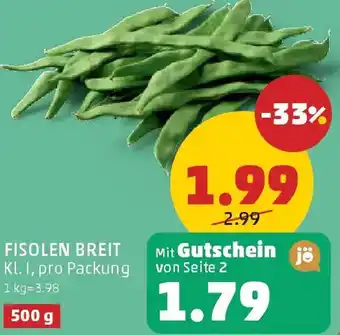 PENNY FISOLEN BREIT Angebot