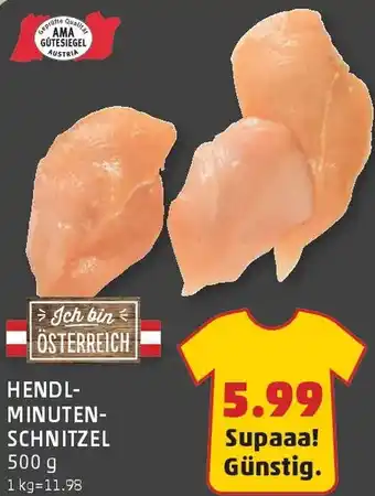 PENNY Hendl- minuten- schnitzel Angebot