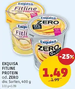 PENNY Exquisa fitline protein od. zero Angebot
