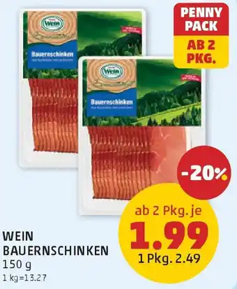 PENNY Wein bauernschinken Angebot
