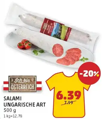 PENNY Salami ungarische art Angebot
