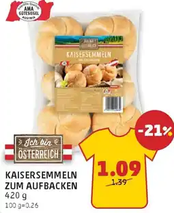 PENNY Kaisersemmeln zum aufbacken Angebot