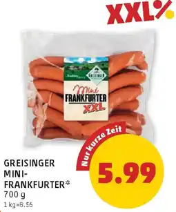 PENNY Greisinger mini- frankfurter Angebot