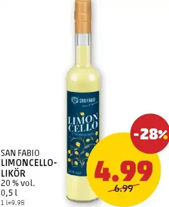 PENNY San fabio limoncello- likör Angebot