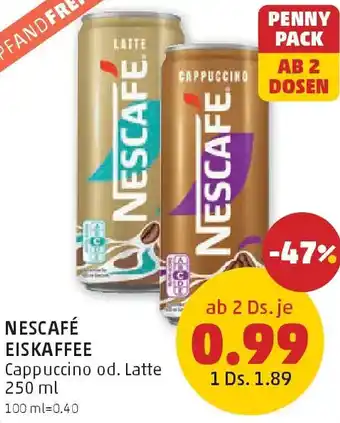 PENNY Nescafé eiskaffee Angebot