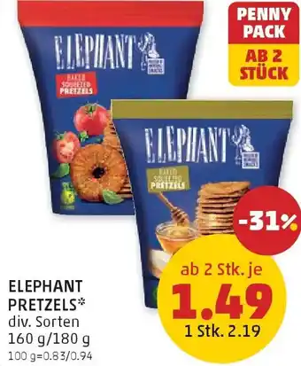 PENNY Elephant pretzels Angebot