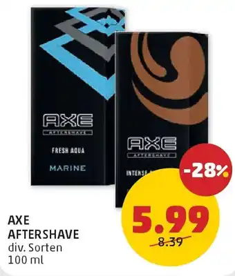 PENNY Axe aftershave Angebot