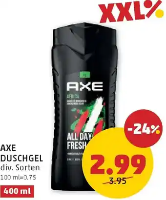 PENNY AXE DUSCHGEL Angebot