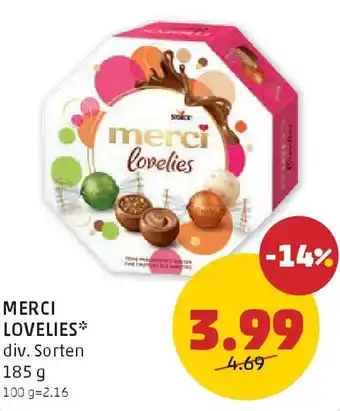 PENNY Merci lovelies Angebot