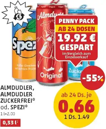 Almdudler, almdudler zuckerfrei od. spezi
