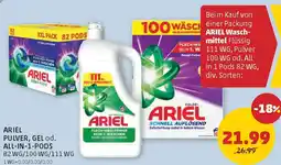 PENNY Ariel pulver, gel od. all-in-1-pods Angebot
