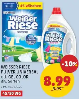 PENNY Weisser riese pulver universal od. gel color Angebot