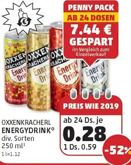 PENNY Oxxenkracherl energydrink Angebot