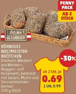 PENNY Körniges weltmeister- brötchen Angebot