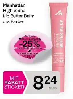 Bipa Manhattan High Shine Lip Butter Balm Angebot