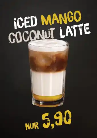 ¡ced mango coconut latte