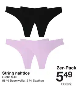 Zeeman String nahtlos Angebot