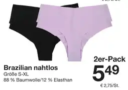 Zeeman Brazilian nahtlos Angebot
