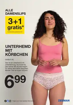 Zeeman Unterhemd mit körbchen Angebot