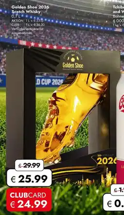 Travel FREE Golden Shoe 2026 Scotch Whisky Angebot
