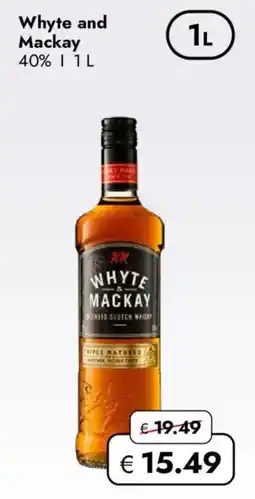 Travel FREE Whyte and Mackay Angebot