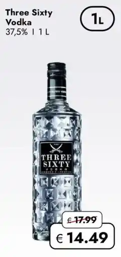 Travel FREE Three Sixty Vodka Angebot