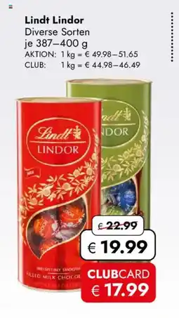 Travel FREE Lindt Lindor Angebot