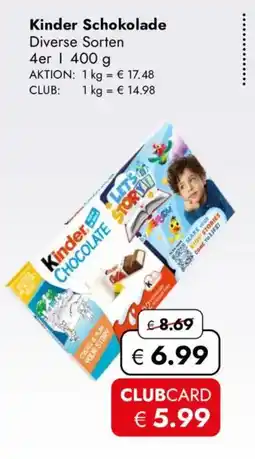 Travel FREE Kinder Schokolade Angebot
