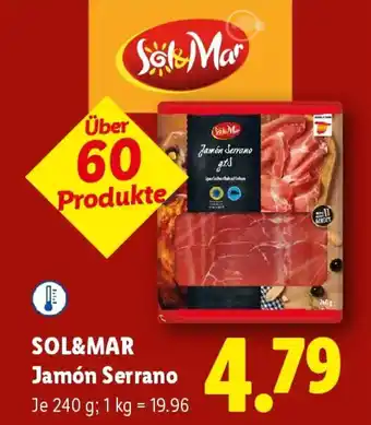 Lidl Sol&mar jamón serrano Angebot