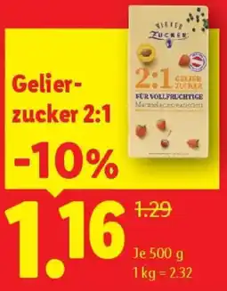 Lidl Gelier zucker 2:1 Angebot