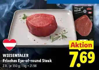 Lidl Wiesentaler frisches eye of round steak Angebot