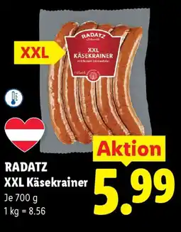 Lidl Radatz xxl käsekrainer Angebot