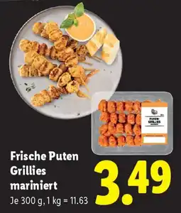Lidl Frische Puten Grillies mariniert Angebot