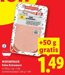 Lidl Wiesentaler feine extrawurst Angebot