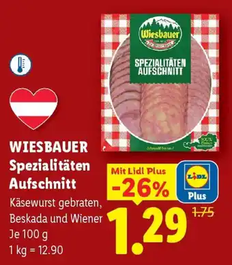 Lidl Wiesbauer spezialitäten aufschnitt Angebot