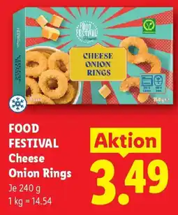 Lidl Food festival cheese onion rings Angebot