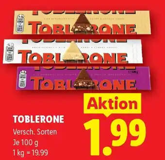 Lidl Toblerone Angebot