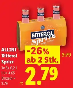 Lidl Allini bitterol sprizz Angebot