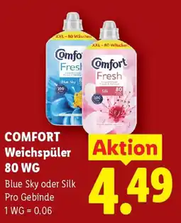 Lidl Comfort weichspüler 80 wg Angebot