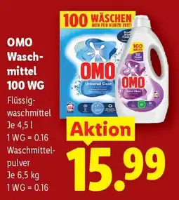 Lidl Omo wasch mittel 100 wg Angebot