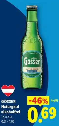 Lidl Gösser naturgold alkoholfrei Angebot