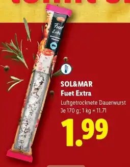 Lidl Sol&mar fuet extra Angebot