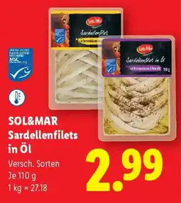 Lidl Sol&mar sardellenfilets in öl Angebot