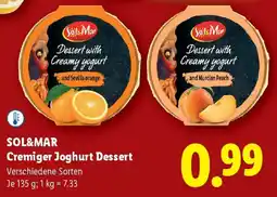Lidl Sol&mar cremiger joghurt dessert Angebot