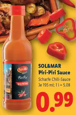 Lidl Sol&mar piri piri sauce Angebot