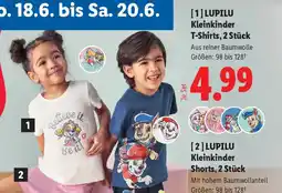 Lidl Lupilu kleinkinder t shirts 2 stück Angebot