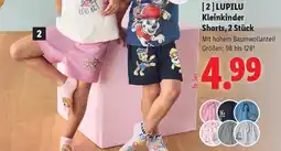 Lidl Lupilu kleinkinder shorts 2 stück Angebot