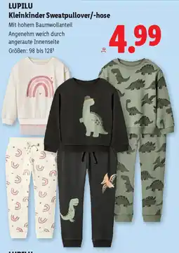 Lidl Lupilu kleinkinder sweatpullover hose Angebot