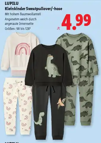 Lidl Lupilu kleinkinder sweatpullover hose Angebot